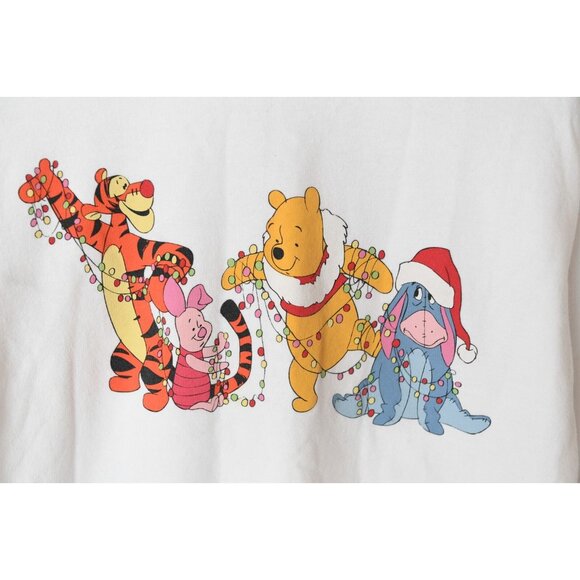 Winnie The Pooh & Friends Disney Sweatshirt Christmas Tiger Piglet Eeyore Sz S - Picture 2 of 14